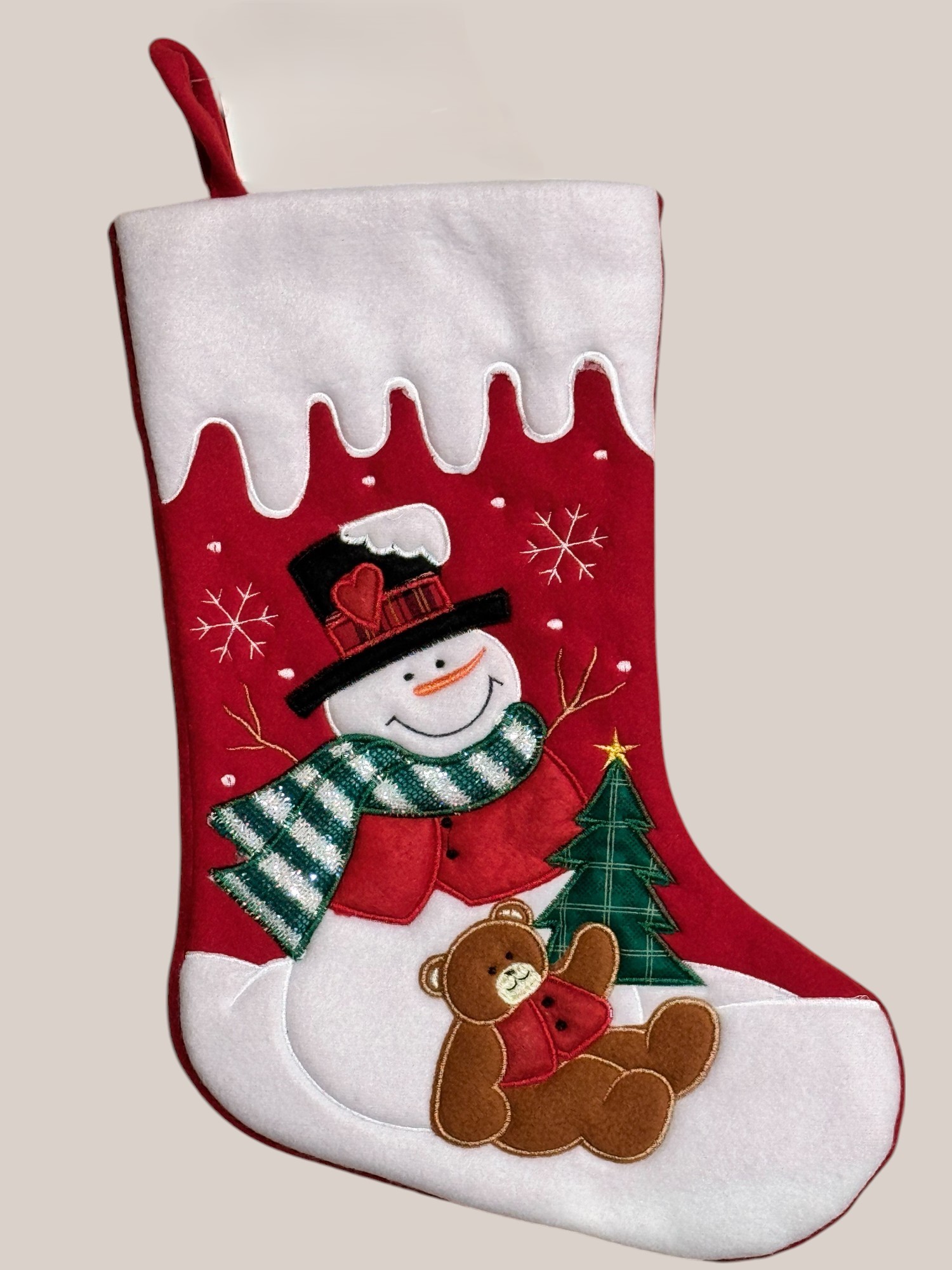 Weihnachtssocken zum Hängen