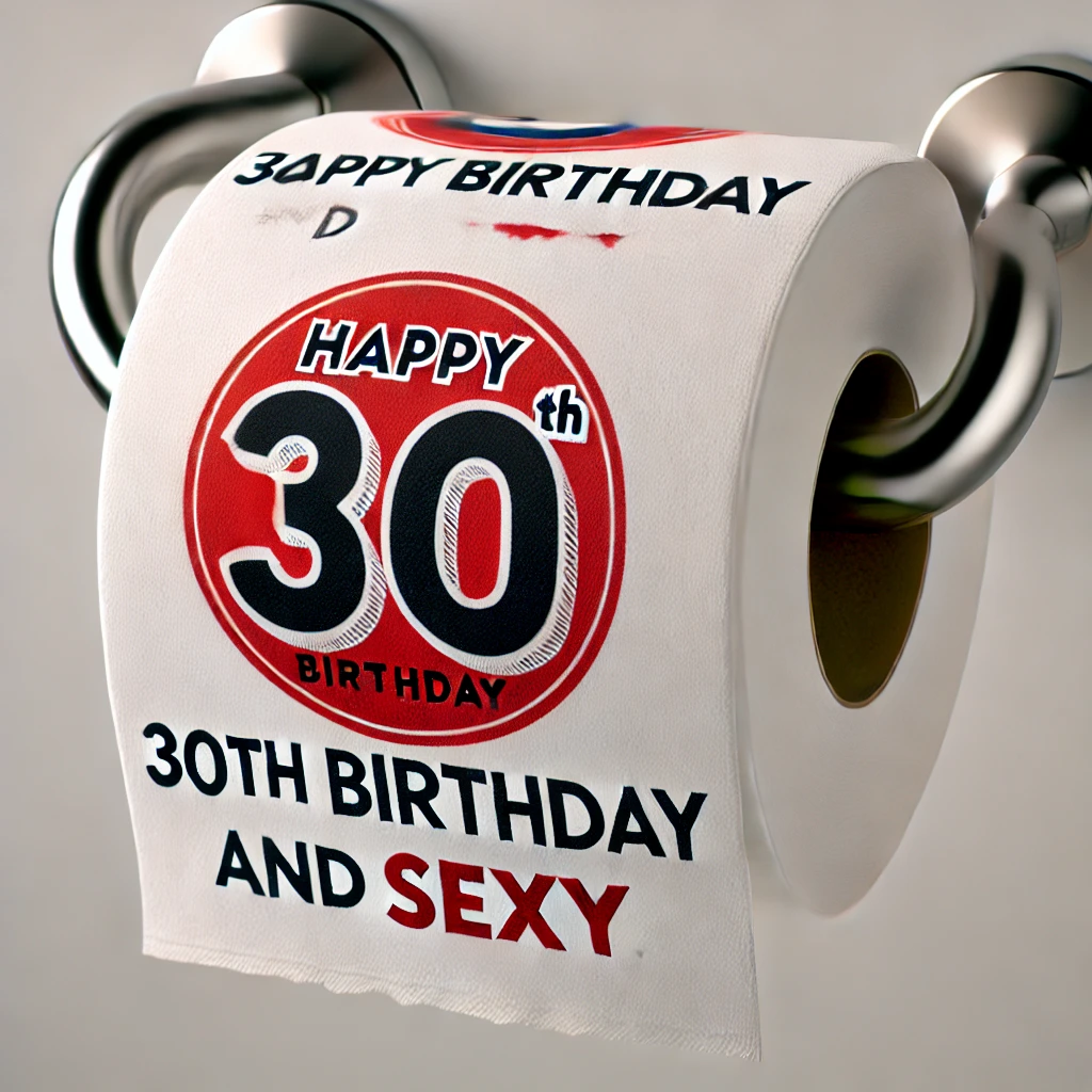 Geburtstags Toilettenpapier 