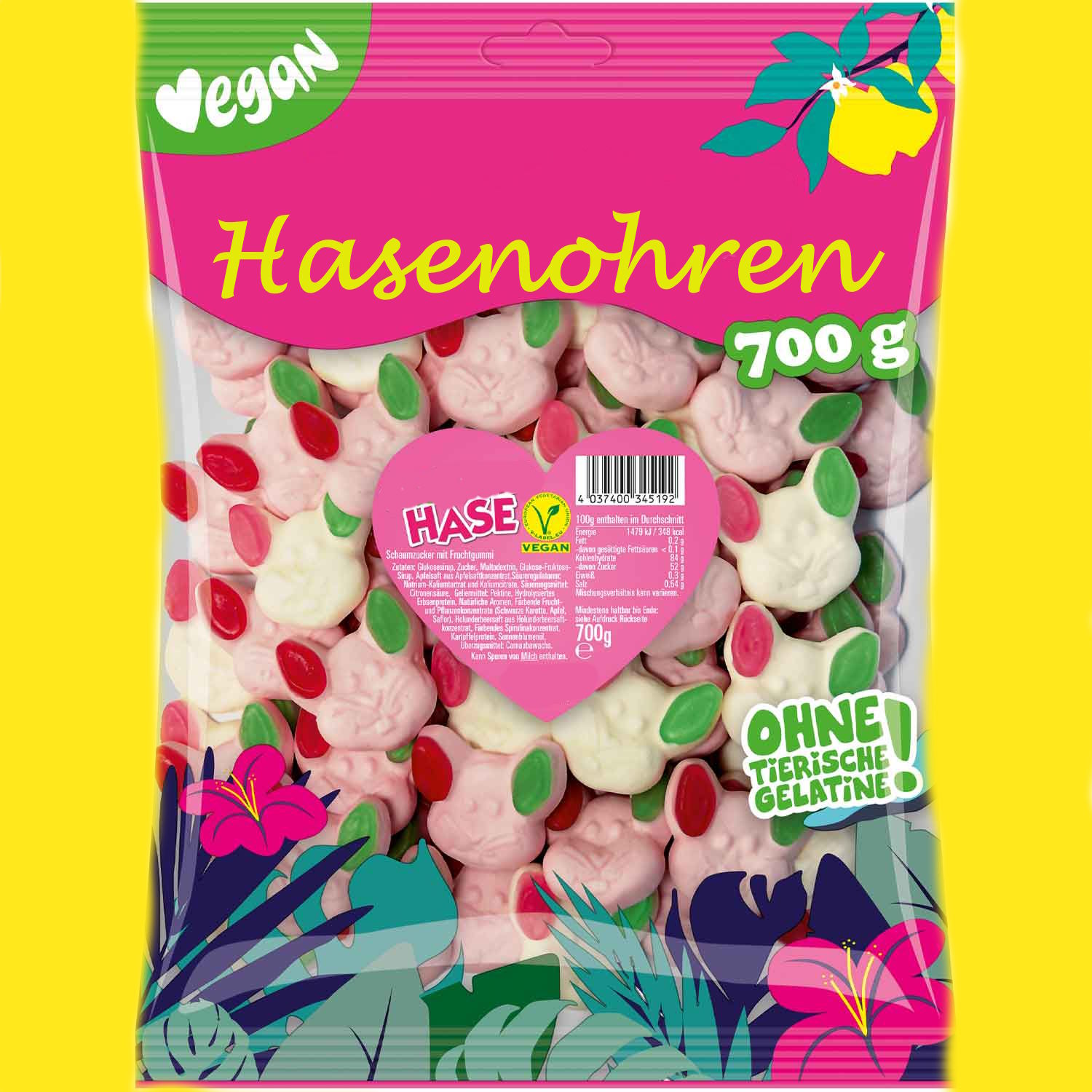 Hasenohren vegan 700g
